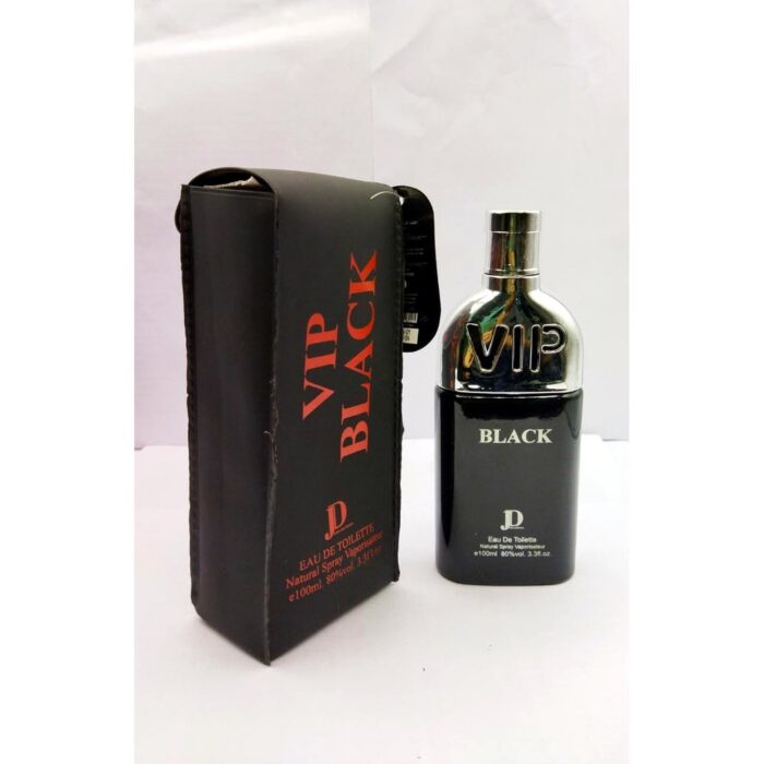 VIP Black eau de parfum bottle and box