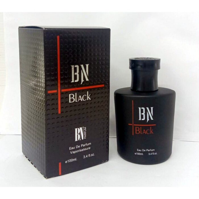 BN Black eau de parfum bottle and box